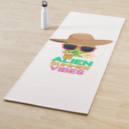 Retro Alien Zomer Strand Sfeer Yogamat
