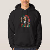 Retro All i want for Christmas is my Basset Hound Hoodie (Voorkant)