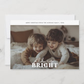 Retro All is Bright Christmas Schattigee Kinder le Feestdagenkaart (Voorkant)