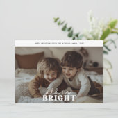 Retro All is Bright Christmas Schattigee Kinder le Feestdagenkaart (Staand voorkant)