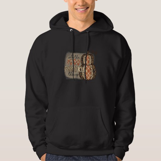 Retro All The Plaid Pumpkin Fall Autumn Family Tha Hoodie (Voorkant)