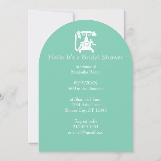 Retro Alle kleurentelefoonpatronen Kaart (Achterkant)