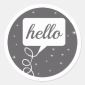 Retro Alle kleurentelefoonpatronen Ronde Sticker (Voorkant)