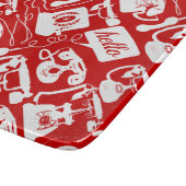 Retro Alle kleurentelefoonpatronen Snijplank (Hoek)