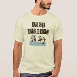 Retro alleen getrouwd t-shirt