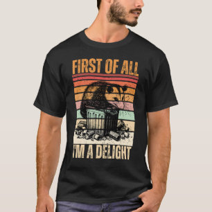 Retro 'Allereerst, ik ben een genot' Angry Opossum T-shirt