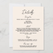 Retro alles in één hand getekend geschreven eigenz kaart (Achterkant)