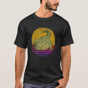 Retro  Alligator Gator Crocodile Zoo Animal T-shirt