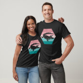Retro Alligator Silhouette Wilde Dier Alle T-shirt (Unisex)