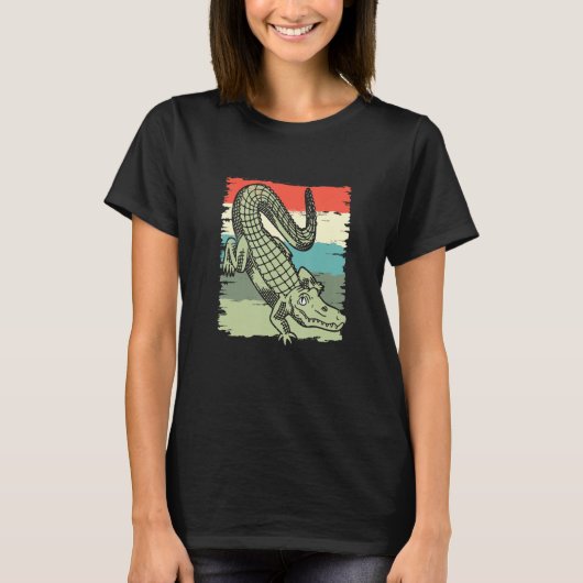 Retro Alligator Whisperer  Crocodile T-shirt (Voorkant)
