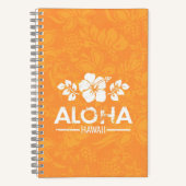Retro Aloha Hawaii Groet Notitieboek (Voorkant)