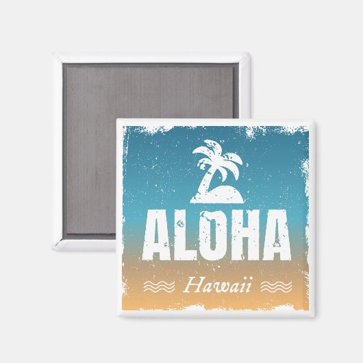 Retro Aloha Hawaii Magneet (Voorkant / Achterkant)