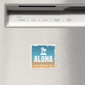 Retro Aloha Hawaii Magneet (Insitu (Vaatwasser))