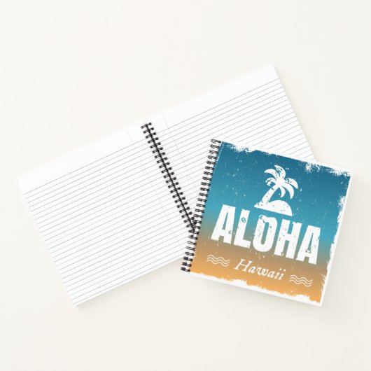 Retro Aloha Hawaii Notitieboek (Binnen)