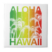 Retro Aloha Hawaii Tegeltje (Voorkant)