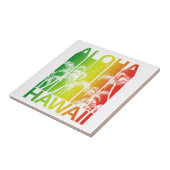 Retro Aloha Hawaii Tegeltje (Zijkant)