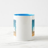 Retro Aloha Hawaii Tweekleurige Koffiemok (Center)