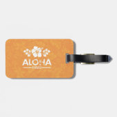 Retro Aloha Shirt Aloha Groet Bagagelabel (Achterkant horizontaal)