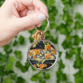 Retro Aloha Shirt en Hibiscus Sleutelhanger (Hand)