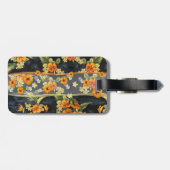 Retro Aloha Shirt met Hibiscus Bagagelabel (Achterkant horizontaal)