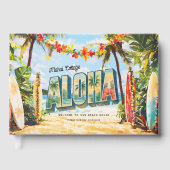 Retro Aloha Tropical Beach House Vakantiehuis Gastenboek (Voorkant)