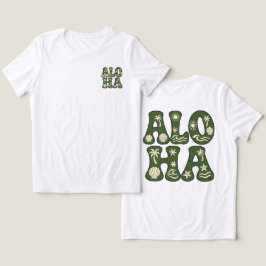 Retro Aloha Tropisch Strand Esthetiek Aangepast Tri-Blend Shirt