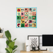 Retro Alphabet Poster (Thuiskantoor)