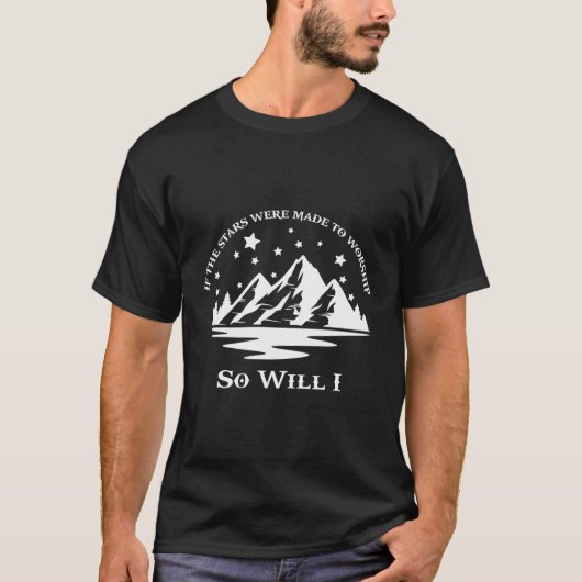 Retro als de sterren werden gemaakt om design kuns t-shirt (Voorkant)