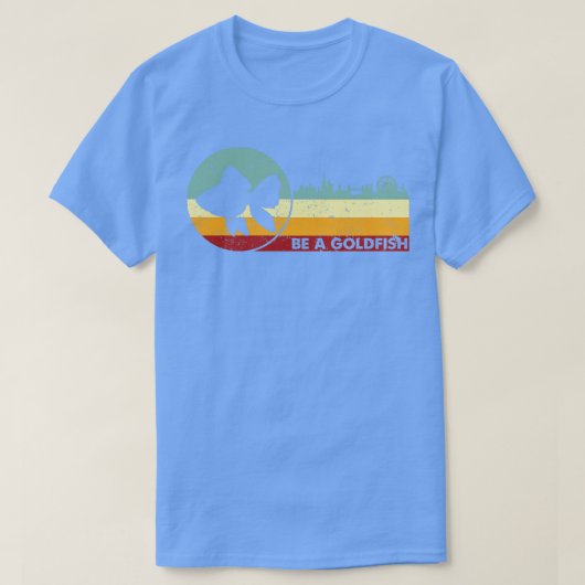 Retro  als goudvis t-shirt (Design voorkant)