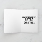 RETRO ALUMINIUM METAAL CHRISTMAS TREDE KAARTEN (Binnen)