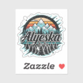 Retro Alyeska Ski Sticker (Vel)