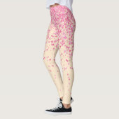 Retro amandel en rode sproeten Print Leggings (Links)