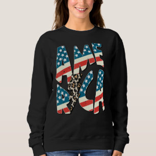 Retro America Usa vlag Lightning Bolt Patriotic 4t Trui