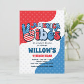 Retro America Vibes 4e juli 2010 Kaart (Staand voorkant)