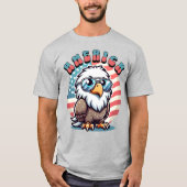 Retro American Bald Eagle T-shirt (Voorkant)