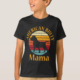 Retro American Bull Dog Mama Bulldog Bullover Bull T-shirt