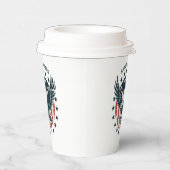 Retro American Eagle  Papieren Bekers (Rechts)