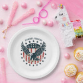 Retro American Eagle  Papieren Bordje (Feest)