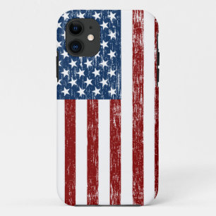 Retro American Flag iPhone Case