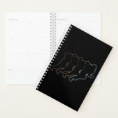 Retro American football Kunst Planner (Display)