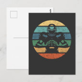 Retro American Football Player  Sports Love Briefkaart (Voorkant / Achterkant)