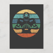 Retro American Football Player  Sports Love Briefkaart (Voorkant)