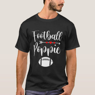 Retro American Football Poppie Funny Sports Footba T-shirt