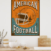 Retro American Football Poster (Keuken)