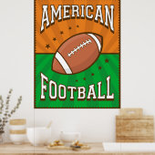 Retro American Football Poster (Keuken)
