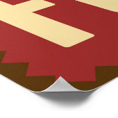 Retro American Football Poster (Hoek)