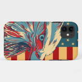 Retro American Patriotic Eagle Flag Case-Mate iPhone Case (Achterkant (horizontaal))