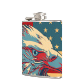 Retro American Patriotic Eagle Flag Heupfles (Links)