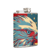 Retro American Patriotic Eagle Flag Heupfles (Rechts)