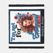 Retro American Pinup_ Niet voor iedereen Fleece Deken (Voorkant)